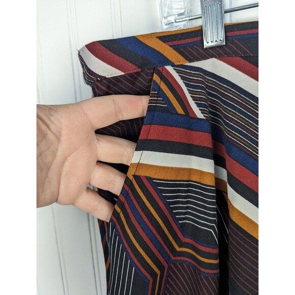 NY Collection Women's Flared A Line Midi Skirt Western Classic Button Up Size XL - Picture 5 of 11